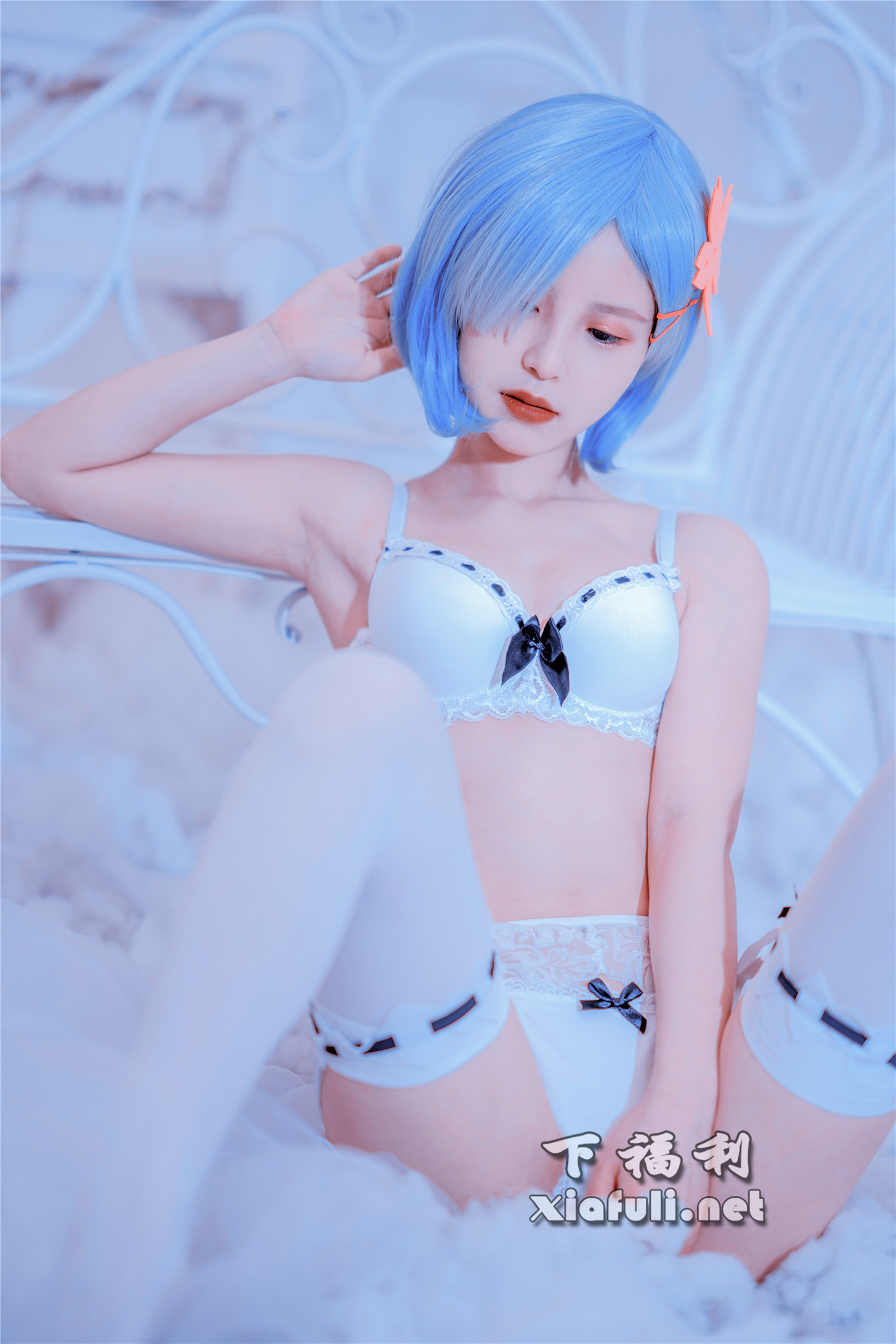 网络红人@晕崽Zz 蕾姆主题角色COS扮演[30P-120MB]