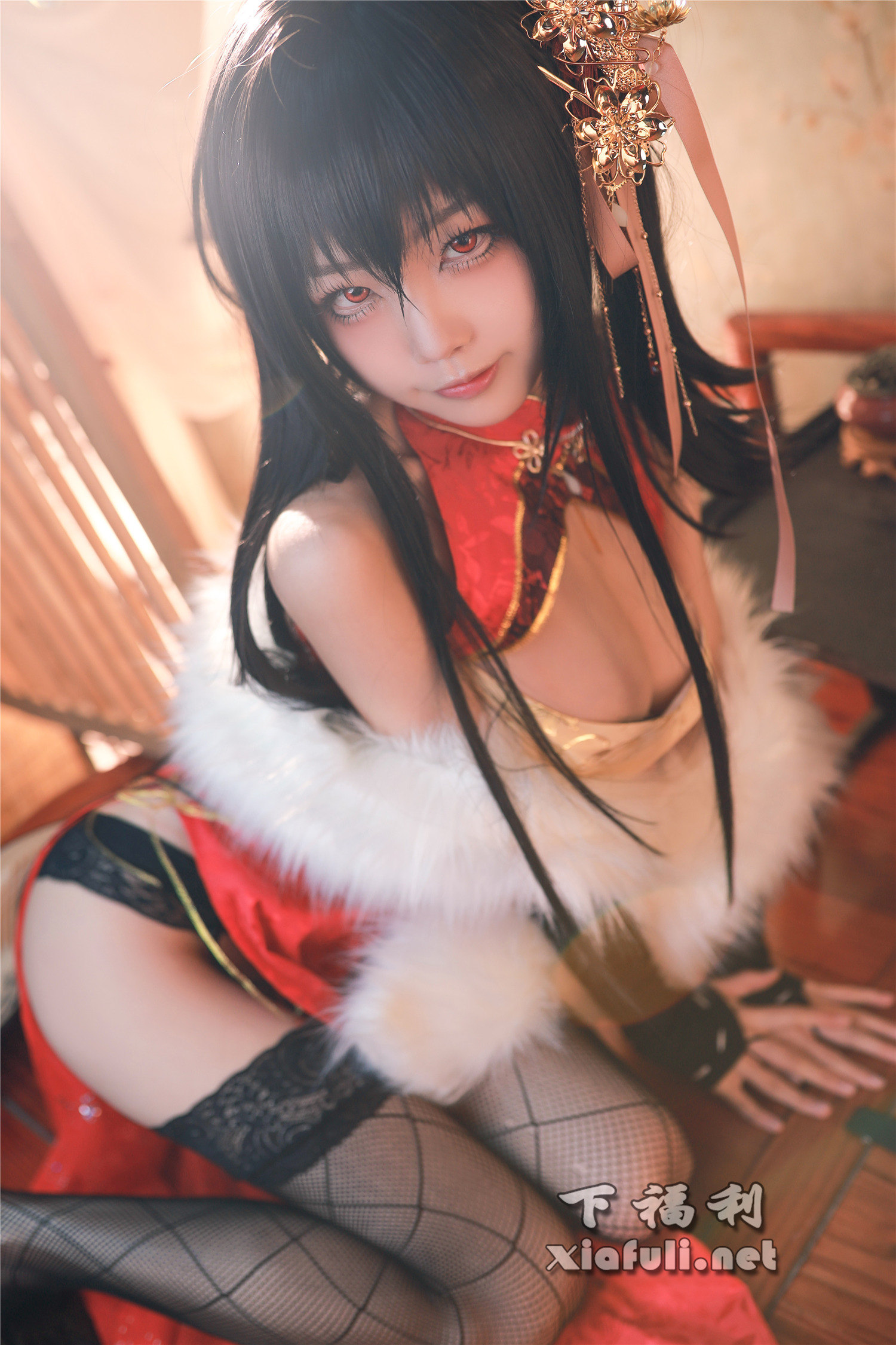 网络红人@水淼aqua 大风旗袍[40P/575M]