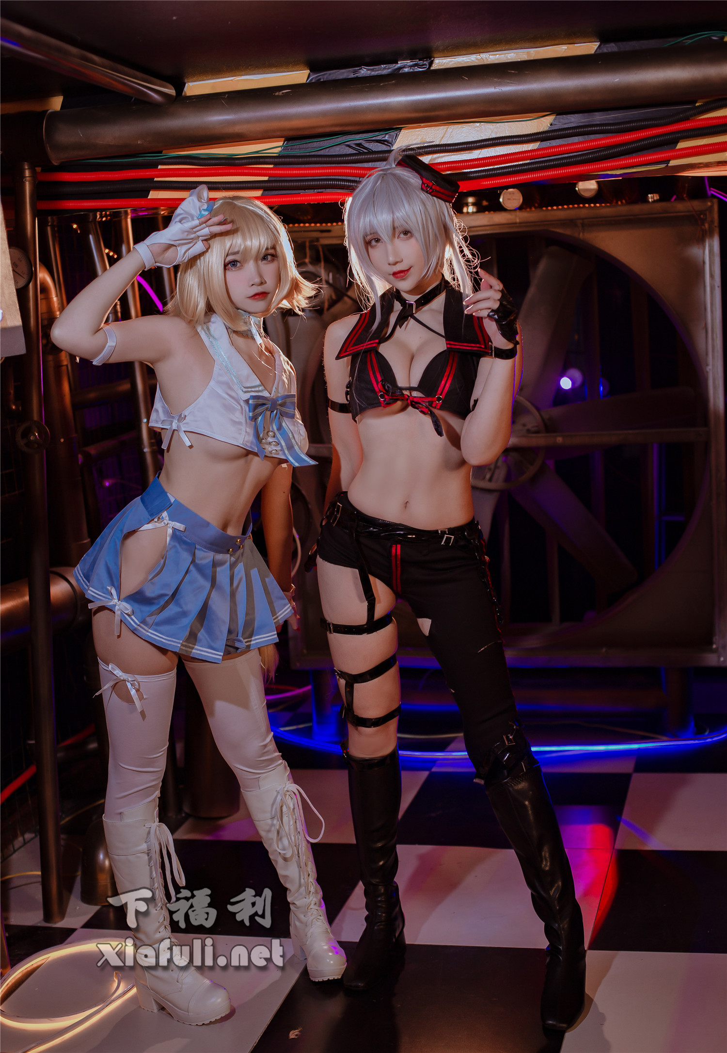 网络红人@九曲jean x 二佐Nisa 贞德[10P/59M]