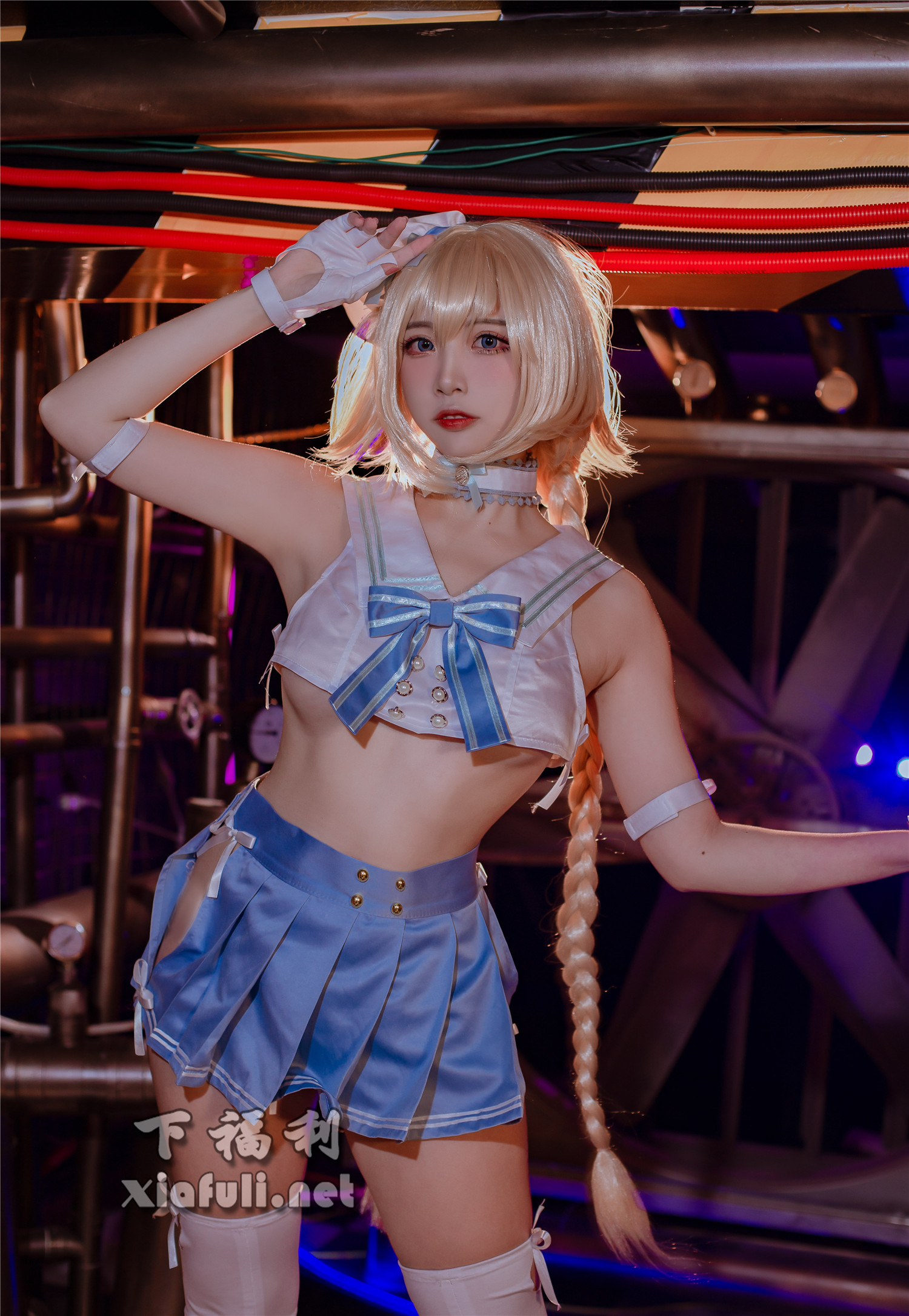 网络红人@九曲jean x 二佐Nisa 贞德[10P/59M]