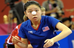 The 2019 Women's Table Tennis World Cup Miu Hirano was out of the game. How did American player Zhang An perform in that game?