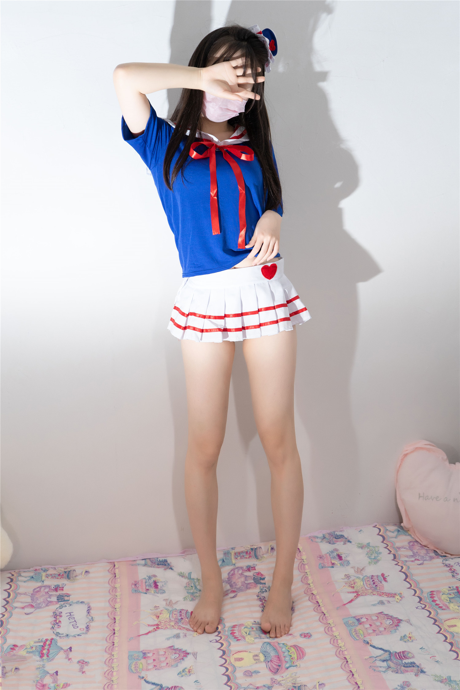 风之领域 NO.0213 蓝色红绳[38P 365M]-觅爱图