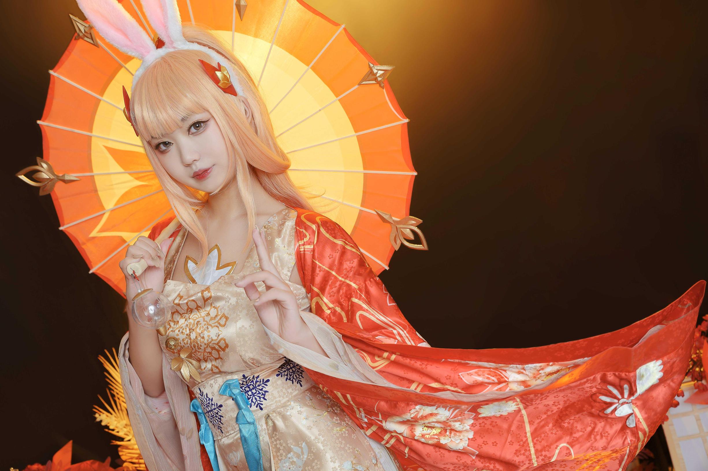 @冷芯芯芯芯 王者荣耀正片cosplay 公孙离惊鸿舞-觅爱图