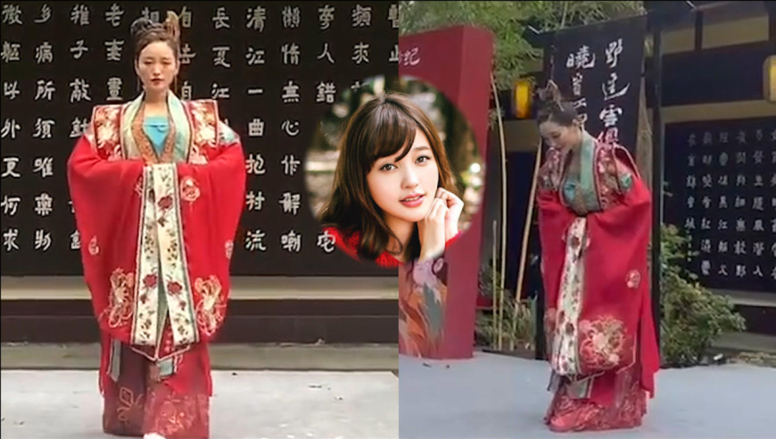 金莎穿国色鎏芳汉服走秀,雍容华贵端庄大气,本尊自夸皇后娘娘本人!