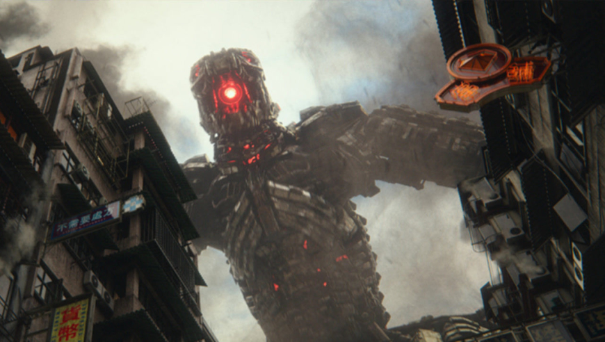 我看过最狂暴的科幻片,地球两大最强泰坦级巨兽对决,毁天灭地