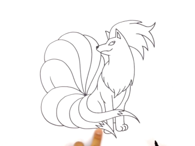快拿起画笔,和我一起画九尾狐狸_138