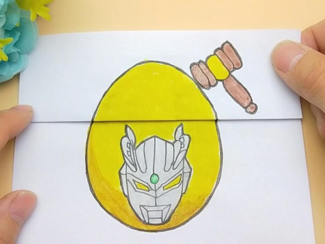 画一个赛罗奥特曼金蛋盲盒,砸开里面会是什么?真是幽默搞笑