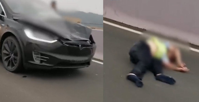 浙江一特斯拉撞倒两名交警 警方通报：一名受伤交警不幸殉职