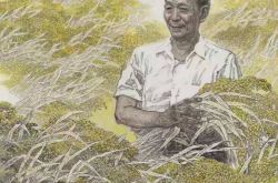 يعبر الرسام الشهير ليو شوجون عن ذاكرته الدائمة عن يوان لونغ بينغ بعمله "دعونا نرى الآلاف من أمواج سيقان الأرز"