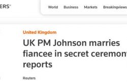 وسائل إعلام بريطانية: تزوج رئيس الوزراء البريطاني جونسون سرا من خطيبته