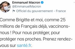 法国新冠疫情持续向好，马克龙夫妇接种新冠疫苗