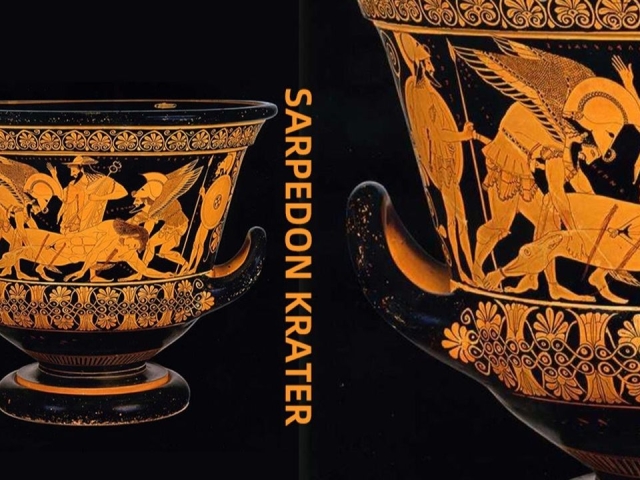 古希腊瓶画|红绘萼形酒瓮