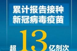 私の国の新しいクラウンワクチン接種は13億回を超え、万里の長城は加速し続けています