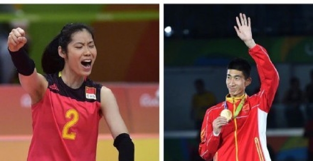 朱婷赵帅担任奥运会开幕式中国旗手