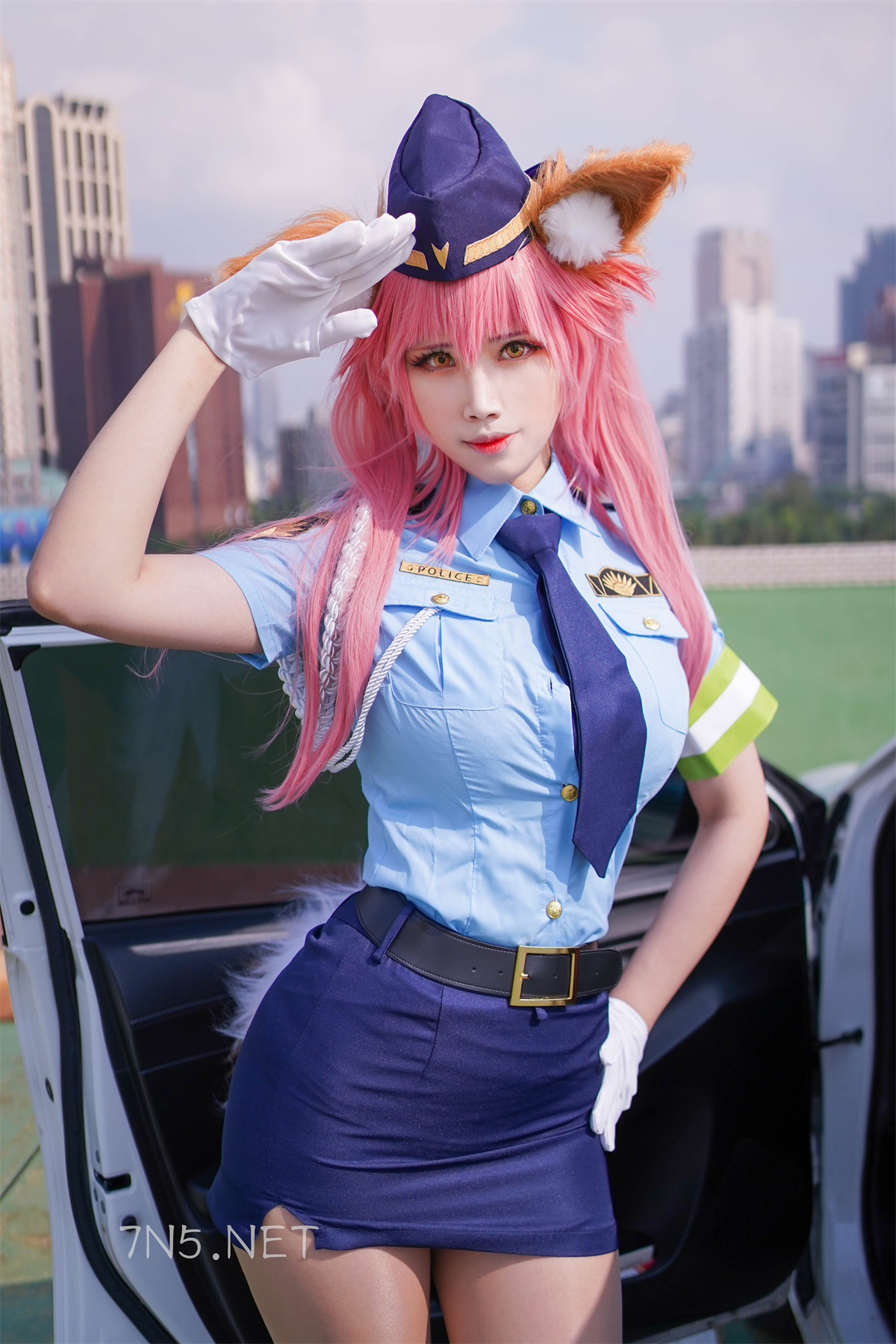 KaYa萱 - Tamamo police 玉藻前 警官[21P 98.5M]