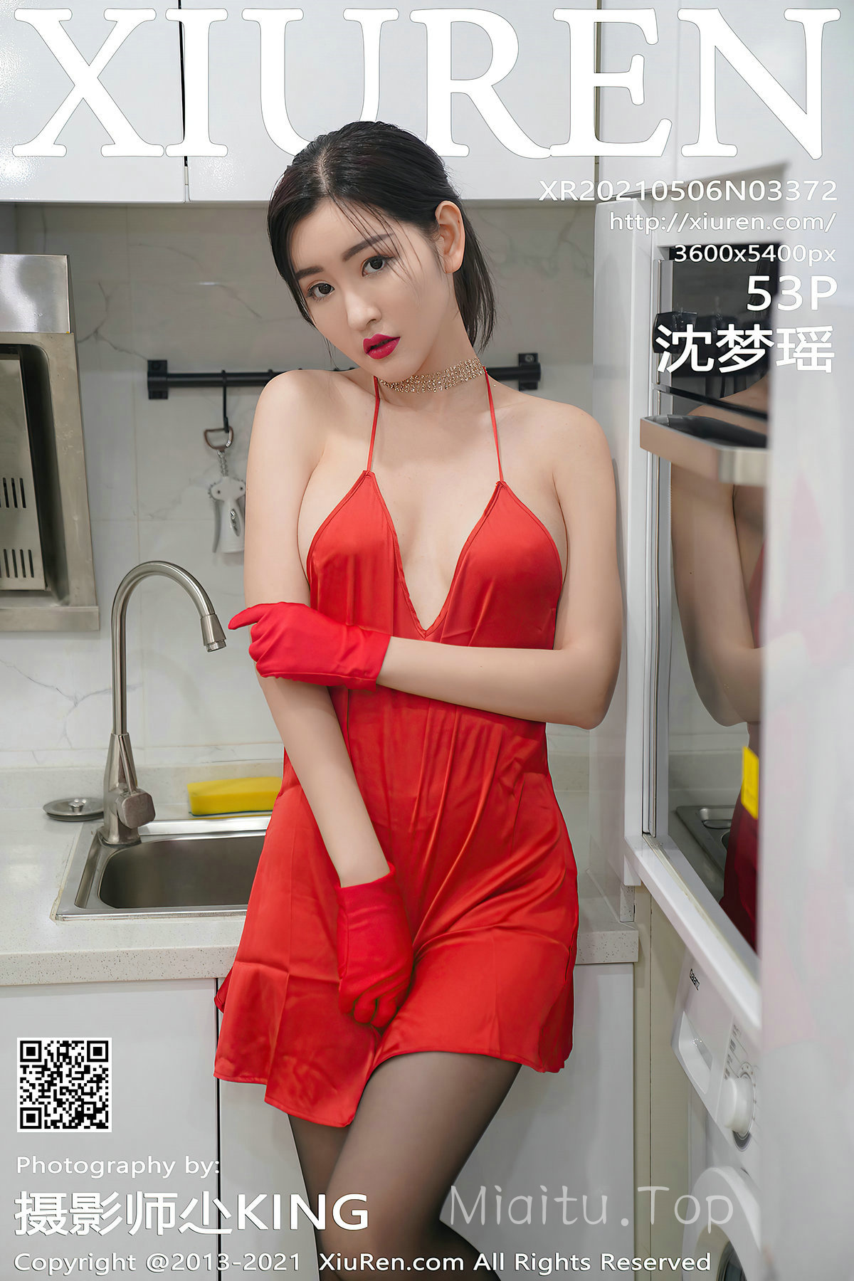 [XIUREN秀人网] 2021.05.06 No.3372 沈梦瑶 一袭真空红色吊裙诱人身材[54P/470MB]-觅爱图