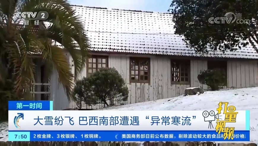 大雪纷飞!巴西南部遭遇"异常寒流"