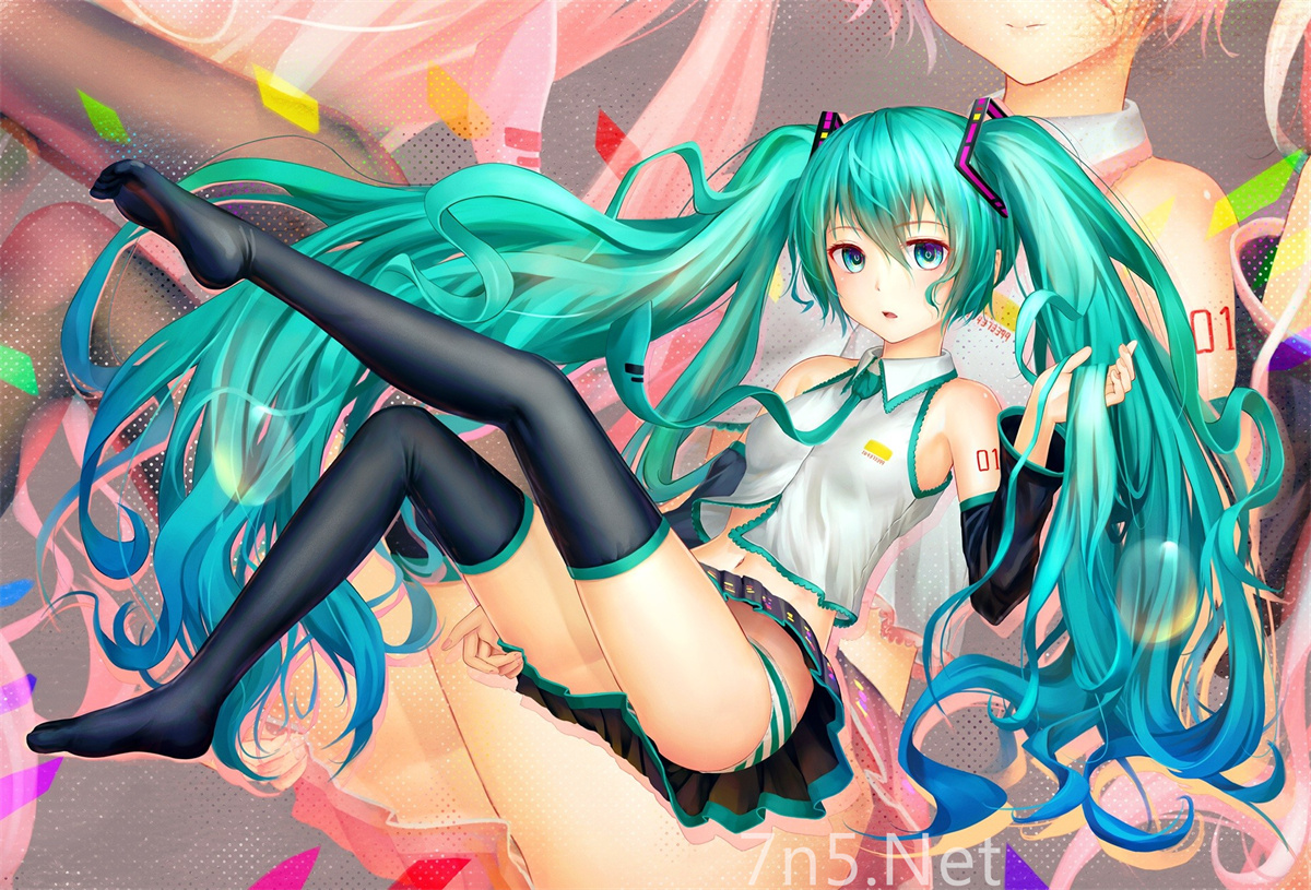 初音ミク(miku)高清无水印电脑壁纸[69P 315M]-Coser吧