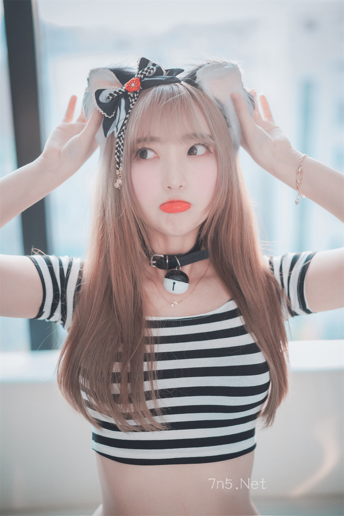 [DJAWA] Hanari - Catgirl in Stripes 条纹猫女[91P 903M]