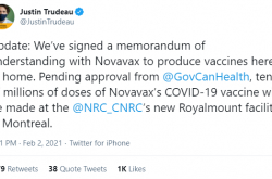 トルドーがついに目覚めた！カナダは新しいクラウンワクチンを国内で生産します！