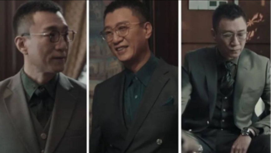 《扫黑风暴》孙红雷西装大盘点,深色西装三件套,帅气新高度