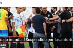 ブラジル対アルゼンチンの試合が保健当局によって中断された、TyCフロントページ：世界クラスのスキャンダル