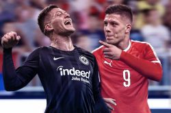 Real Madrid and Barcelona compete for the Serbian striker at high prices, Barcelona depends on Messi's face! _ Luka Jovic
