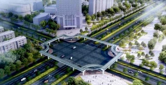 市区首座过街天桥咋样了？来瞅瞅！_腾讯新闻