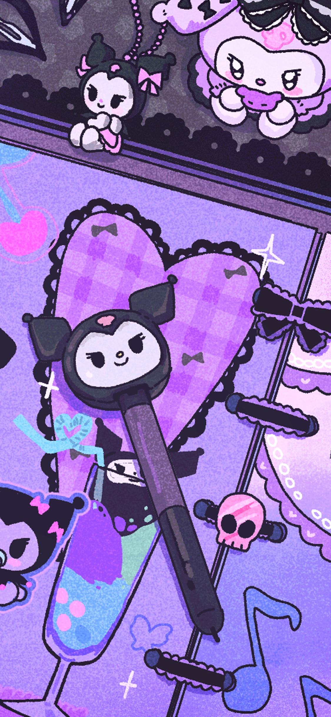 换个可爱的插画手机壁纸吧