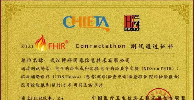 喜报！博科国信通过 FHIR Connectathon 13项系统测试_腾讯新闻