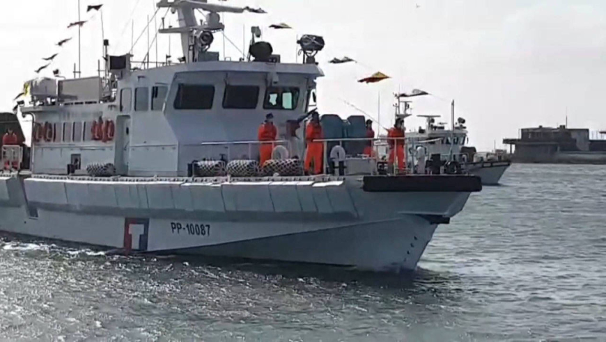 台海巡单位首艘百吨级巡防艇刚交付就故障?澎湖海巡队回应