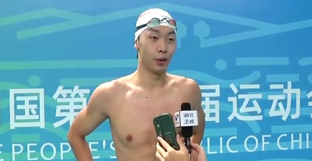 刚刚！湖北小将张子杨夺得全运会游泳比赛个人第二金_腾讯新闻