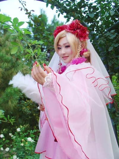 蔷薇血族SD桃红小花仙cosplay图套5