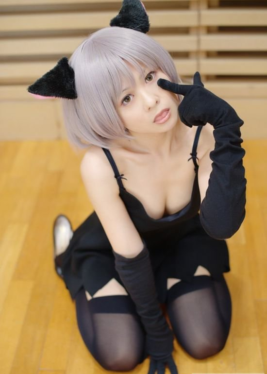 凉宫春日的忧郁Cosplay长门有希猫版7