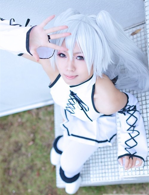 可爱初音MIKU纯白cosplay8