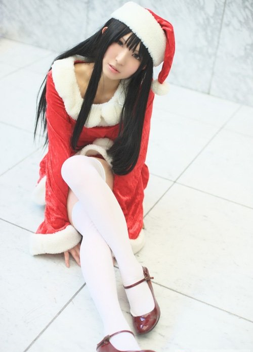 MIO美女圣诞装cosplay欣赏4