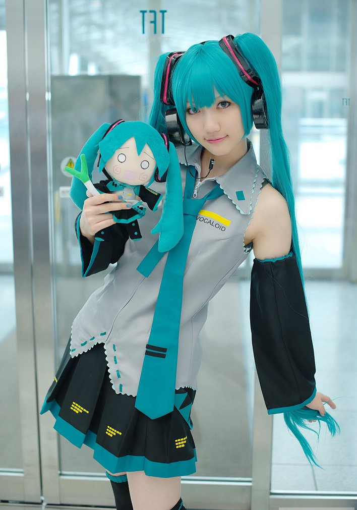 好可爱的初音未来Cosplay