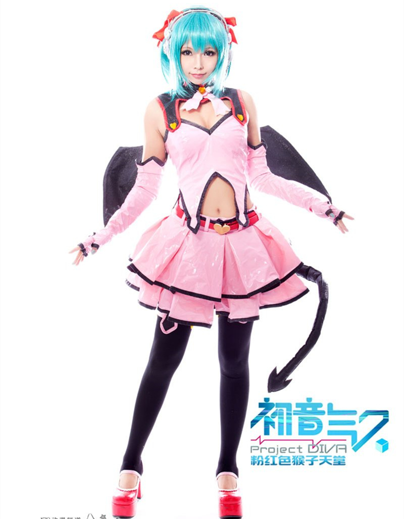 粉红色猴子初音未来歌姬计划超萌Cosplay5