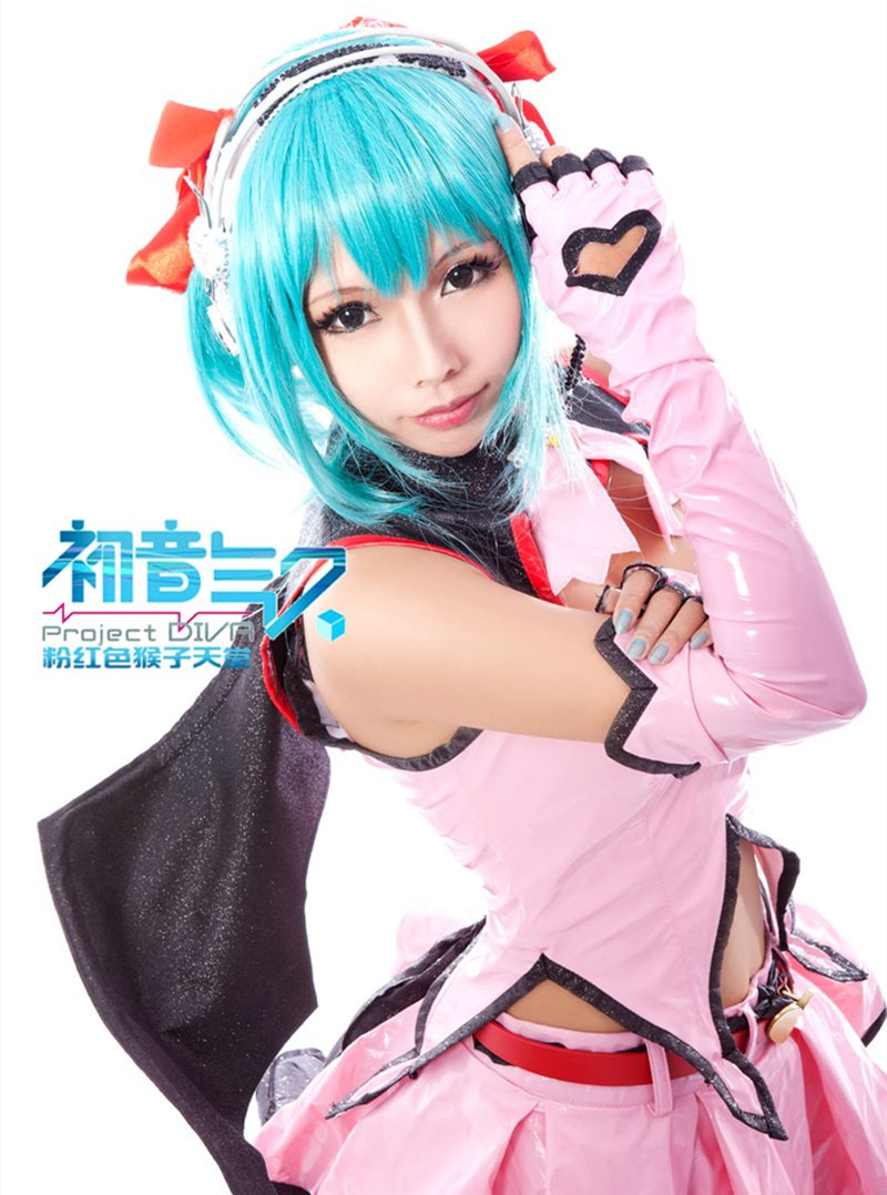 粉红色猴子初音未来歌姬计划超萌Cosplay7