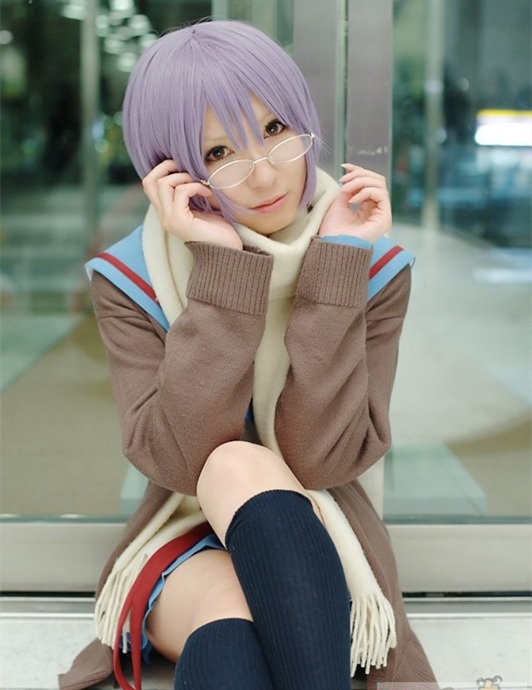 清纯凉宫春日的忧郁长门有希COSPLAY欣赏4