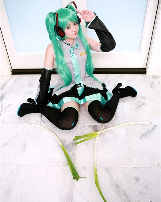 可爱葱娘初音未来COSPLAY欣赏4