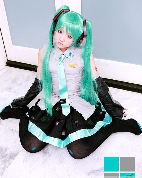 可爱葱娘初音未来COSPLAY欣赏5