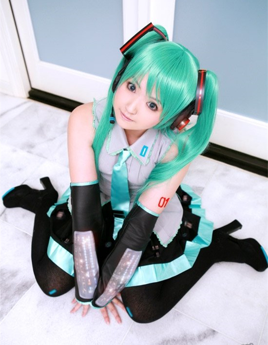 可爱葱娘初音未来COSPLAY欣赏3