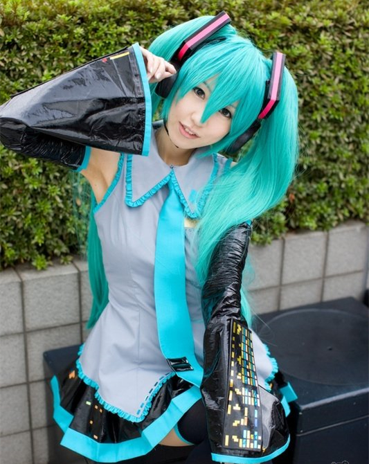 可爱葱娘初音未来COSPLAY欣赏6