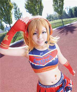 Love Live高坂穗乃果啦啦队cosplay