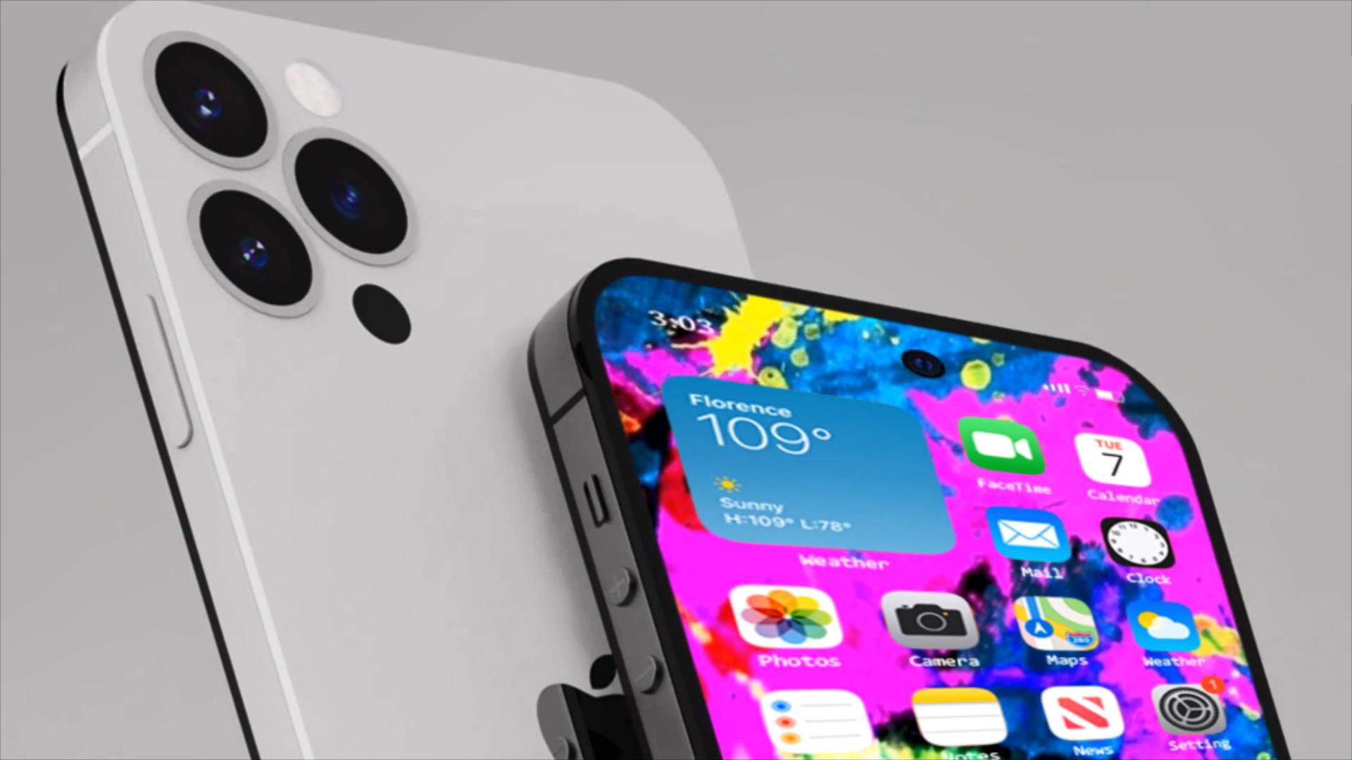 iphone14promax概念机没有刘海的屏幕真好看早知道再等1年