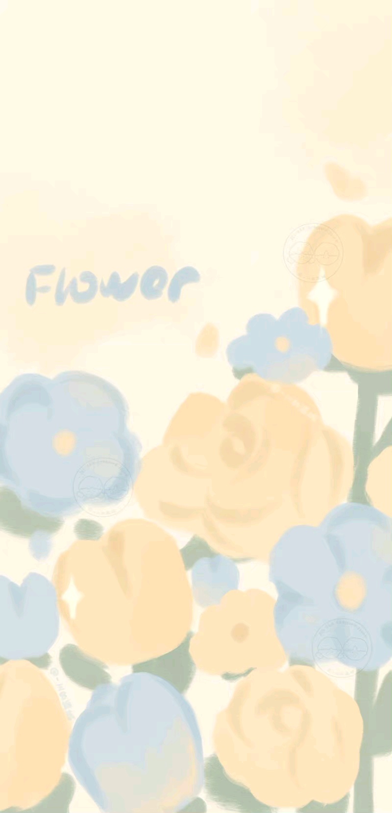 可爱奶油黄色系壁纸