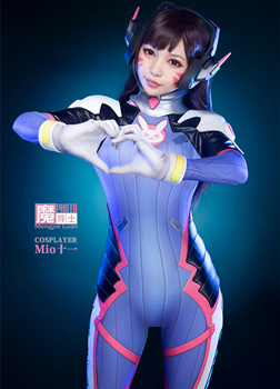 Mio十一cosplay守望先锋D.Va宋哈娜