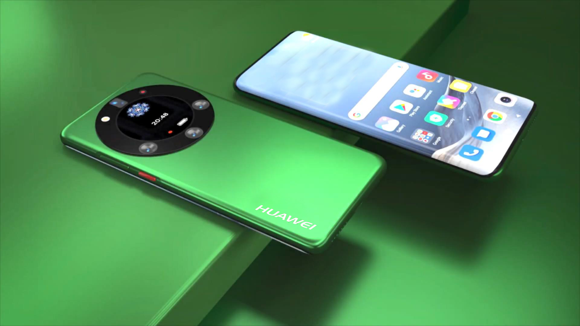 华为mate50pro概念机:环形四摄 圆形副屏,终于实现瀑布真全屏_腾讯