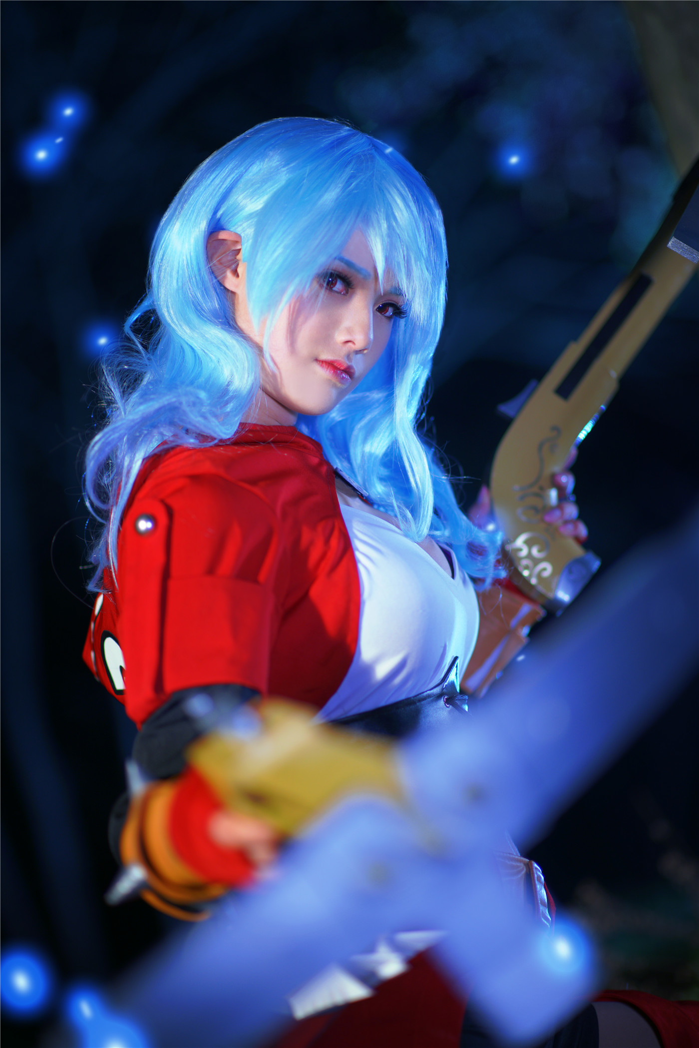 韩小月Kumi瞥瞥是Fiora嘛疯味英雄蕾娜斯及乌拉Cosplay7